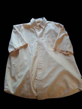 Mens light color short sleeve button down shirt